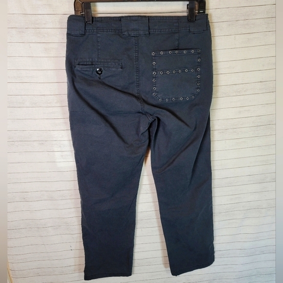 LUCKY BRAND BLACK CARGO PANTS W EYELETS, sz 26 - Picture 6 of 12